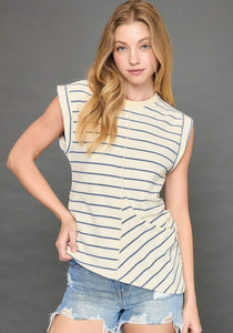 Umgee Soft Stripe Top