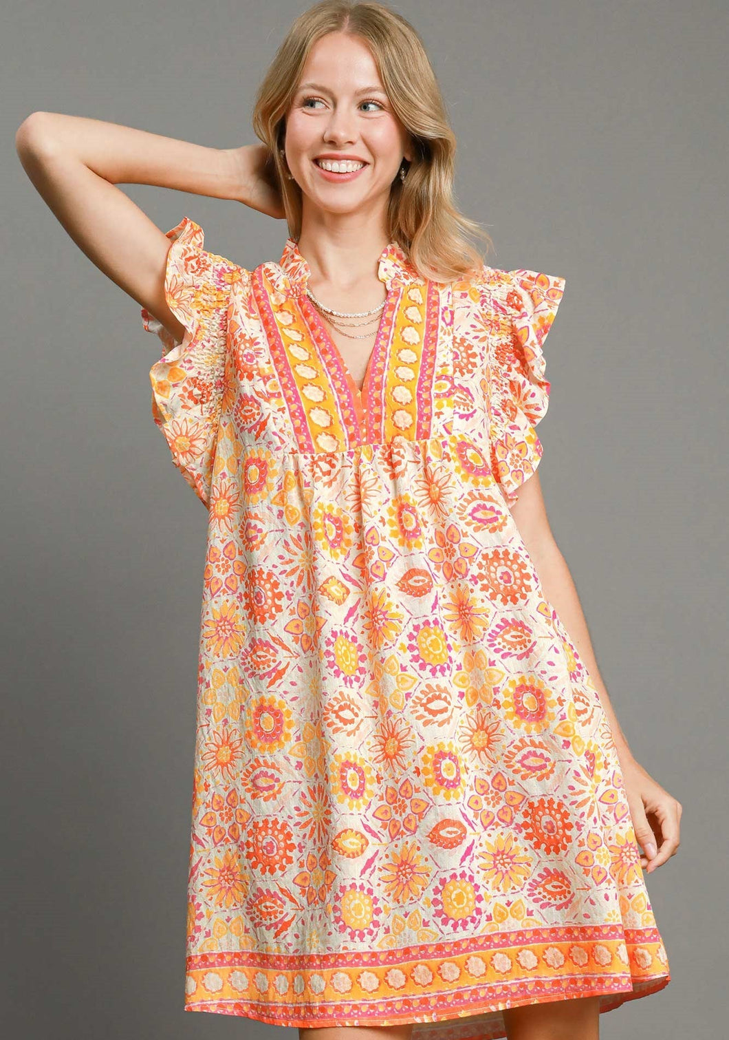 Umgee Boho Mini Dress