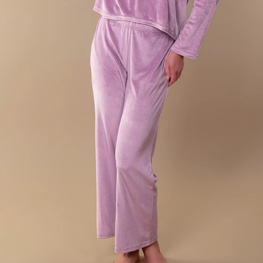 Amanda Blu Lavender Chenille Loungewear Pants