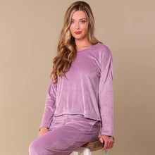 Load image into Gallery viewer, Amanda Blu Lavender Chenille Loungewear Top

