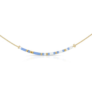 Dot & Dash Morse Code Be Happy Necklace