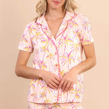 Load image into Gallery viewer, NEW! Amanda Blu Pink Palm Pajama Top
