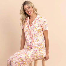 Load image into Gallery viewer, NEW! Amanda Blu Pink Palm Pajama Top
