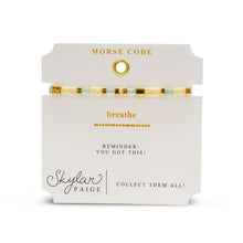 Load image into Gallery viewer, Stia Breathe Morse Code Bracelet
