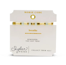 Load image into Gallery viewer, Stia Breathe Morse Code Bracelet
