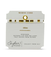 Load image into Gallery viewer, Stia Shine Morse Code Bracelet

