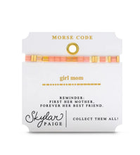 Load image into Gallery viewer, Stia Girl Mom Morse Code Bracelet
