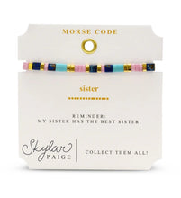 Load image into Gallery viewer, Stia Sister Morse Code Bracelet
