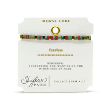 Load image into Gallery viewer, Stia Fearless Morse Code Bracelet
