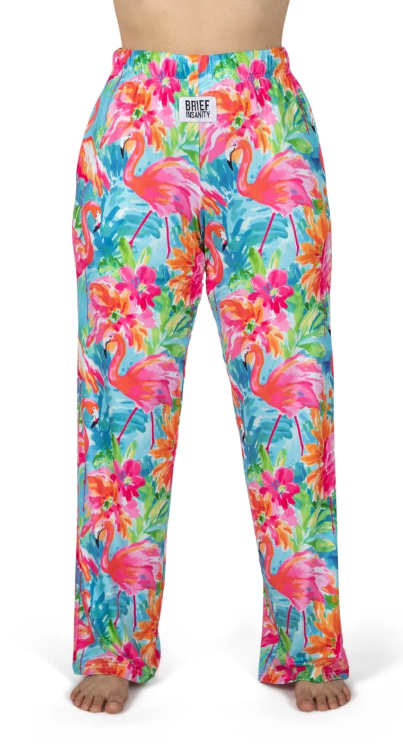 Brief Insanity Pastel Flamingo Pajama Pants