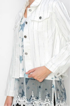 Load image into Gallery viewer, Origami Stunning Denim Jacket White
