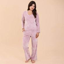 Load image into Gallery viewer, NEW! Amanda Blu Leopard Chenille Pants Dusty Pink
