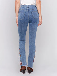 Charlie B Floral Embroidered Jeans