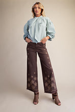 Load image into Gallery viewer, Easel Embroidered Wide Leg Pants
