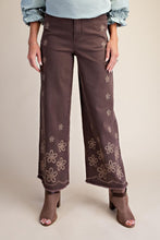 Load image into Gallery viewer, Easel Embroidered Wide Leg Pants
