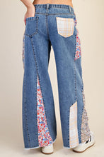 Load image into Gallery viewer, Easel Patchwork Wide Leg Jeans
