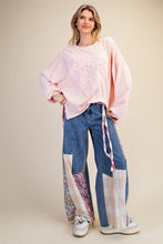 Load image into Gallery viewer, Easel Patchwork Wide Leg Jeans
