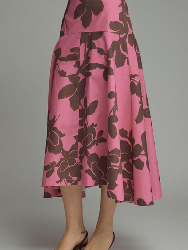 Entro Floral Midi Skirt