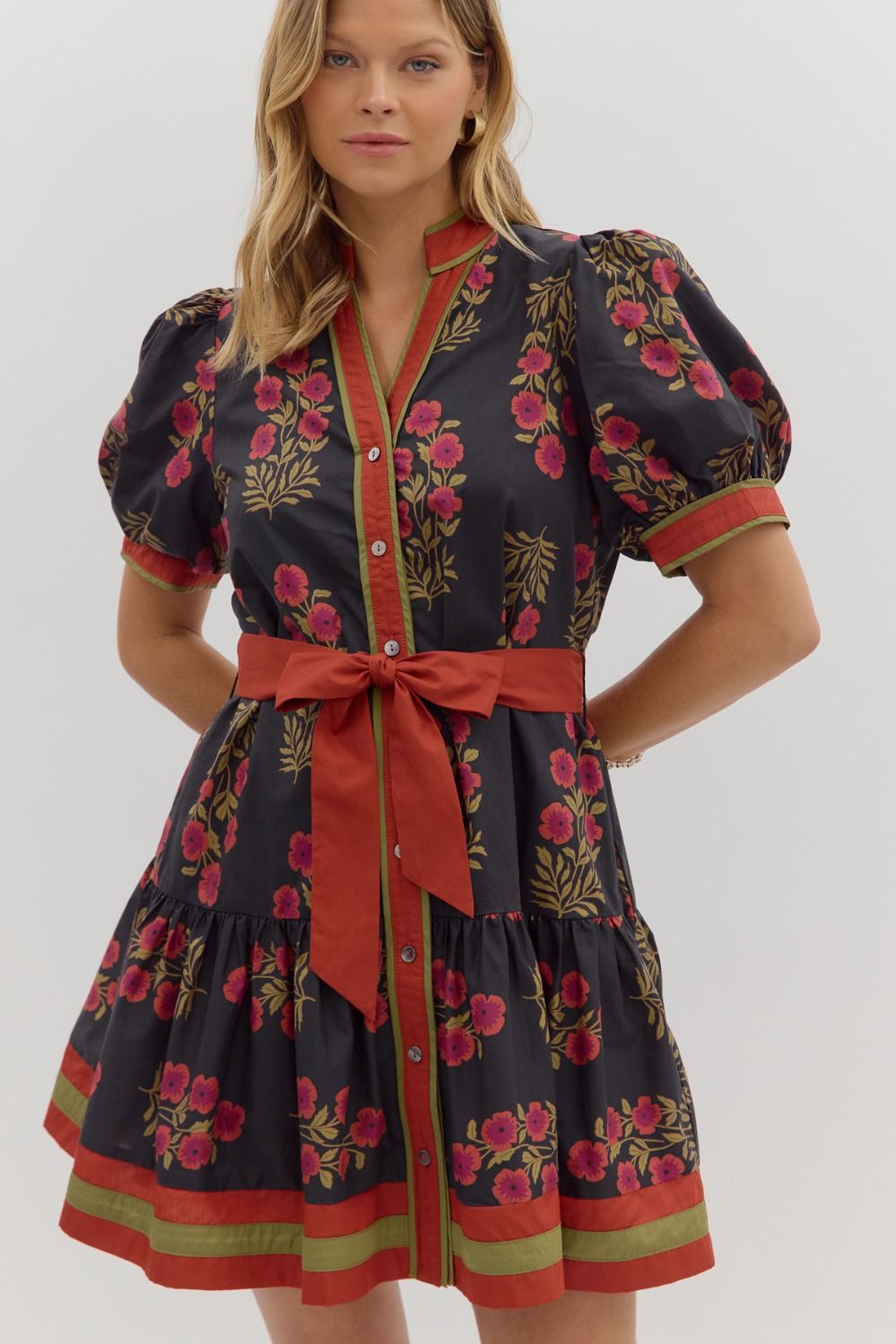 Entro Ruffle Mini Dress