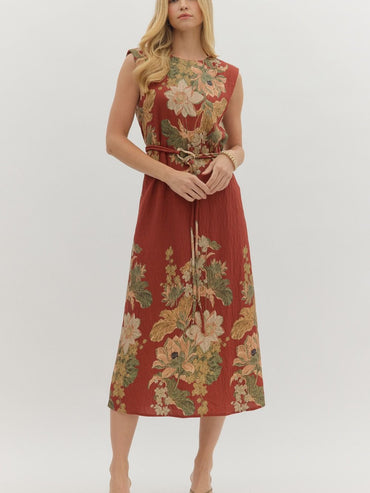 Entro Floral Sleeveless Dress