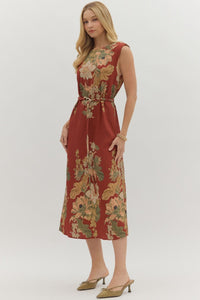 Entro Floral Sleeveless Dress