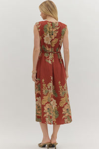 Entro Floral Sleeveless Dress