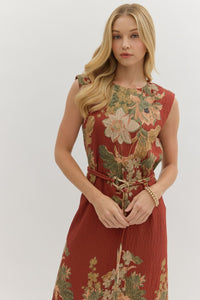 Entro Floral Sleeveless Dress