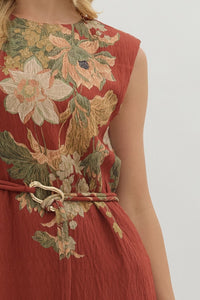 Entro Floral Sleeveless Dress