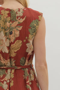 Entro Floral Sleeveless Dress