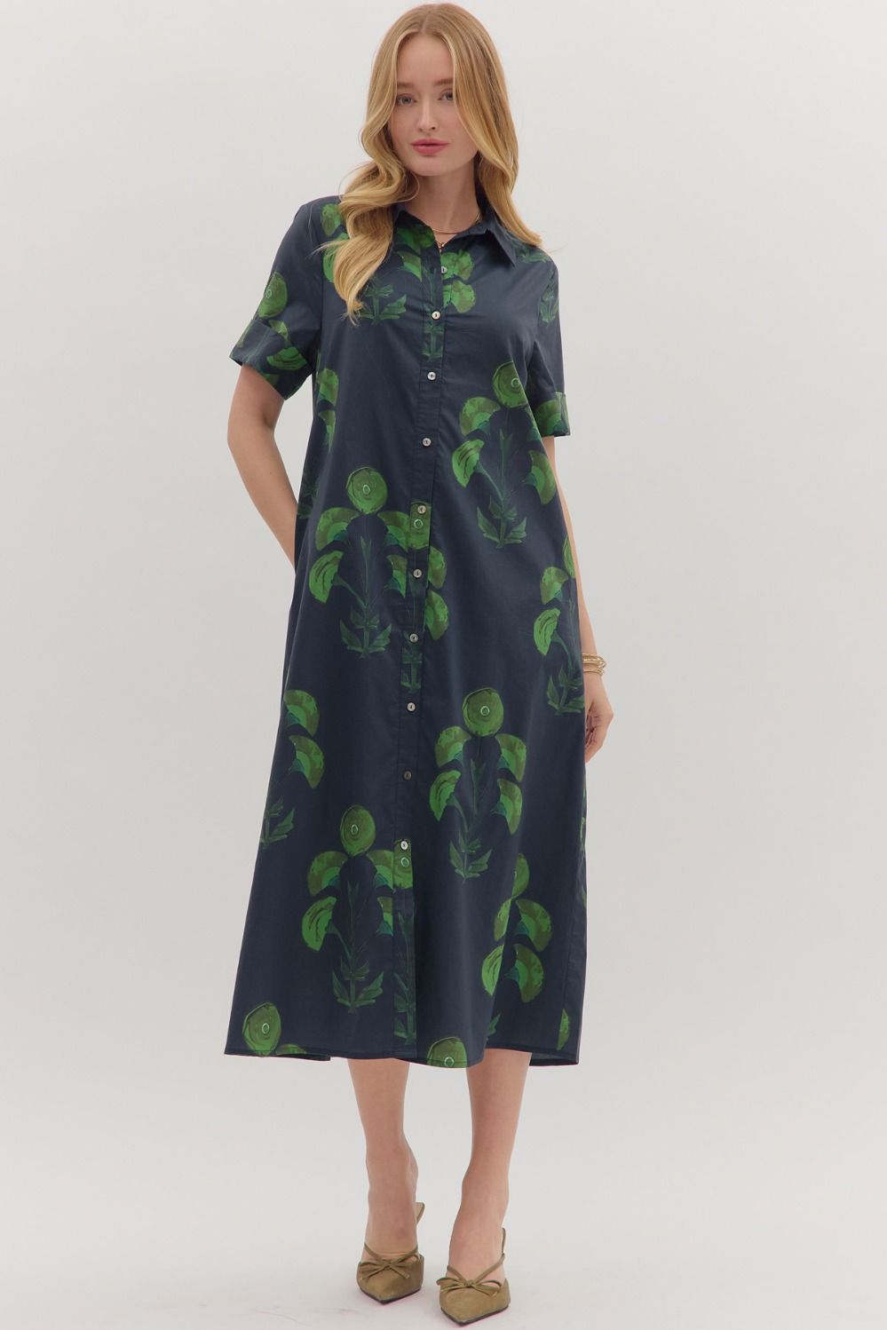 Entro Button Up Dress