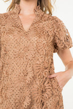 Load image into Gallery viewer, THML Mesh Puff Sleeve Dress
