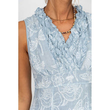 Load image into Gallery viewer, Look Mode Linen Flower Print Dress
