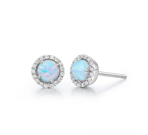 Lafonn Halo Opal Studs