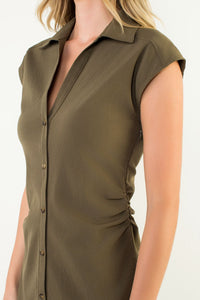 THML Button Maxi Dress